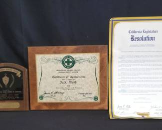 Lot # : 329 - Box of national, state , and city awards
