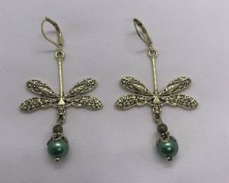 Lot # : 464v - Dragonfly earrings
