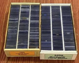 Lot # : 107z - Large group of hard protective card sleeves
