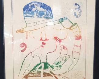 Lot # : 152 - Pencil signed artist proof painting on paper
