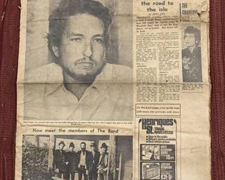 Lot # : 101z - Bob Dylan extremely rare 1969 London newspaper
