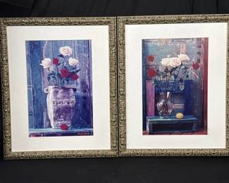 Lot # : 233 - Pair of signed, framed still life gelatin silver
