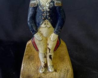 Lot # : 346z - Antique cast iron majordomo doorstop
