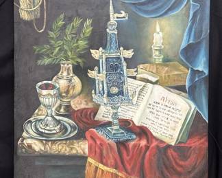 Lot # : 215 - Signed oil on canvas
