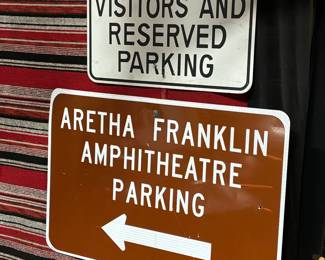Aretha Franklin Amphitheatre sign