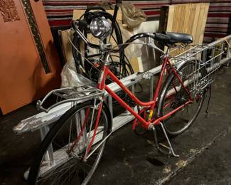 Vintage Schwinn bike, extension ladder