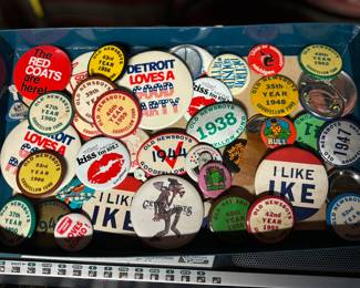 Detroit and political buttons 