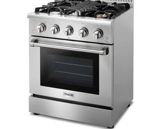 Unused 2024 Thor Kitchen 30 in. Freestanding Dual in Stainless Steel, HRD3088U