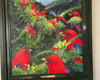 Original art by the late Laura Hulbert, some original art, some prints, all beautiful, specializing in birds