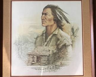 Framed artist's proof "Hiskyteehee (Five Killer)" signed by Ben Hampton