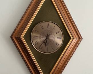 Vintage diamond shaped clock