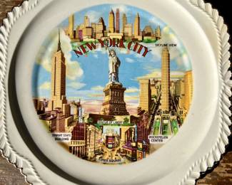 American city souvenir plates