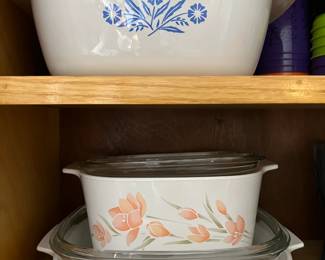 Corning Ware casseroles