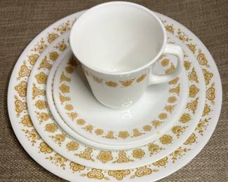 Corelle "Butterfly Gold" dishware