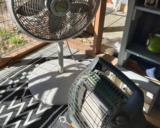 Standing fan and space heater