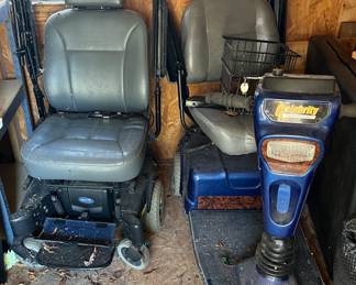 Pride motorized scooter and wheelchair