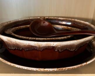 Hull brown drip pottery