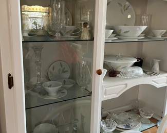 Farmhouse style breakfront with matching table and chairs (not pictured)