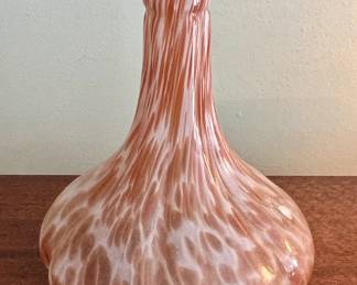 Murano style blown glass vase