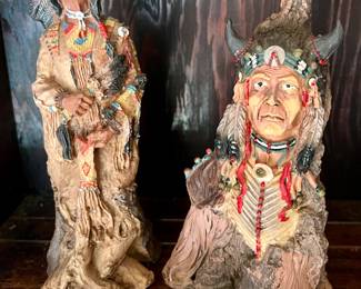 Old West Visions limited edition Native American figurines