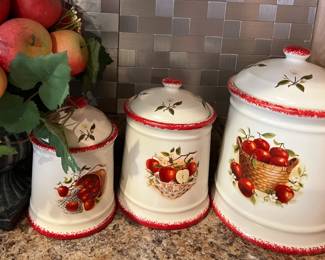 Ceramic canister set