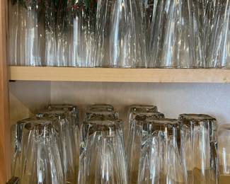 Assorted glassware