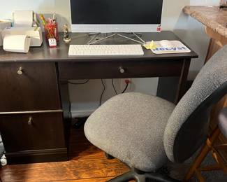 Small office desk and chair