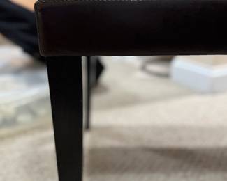 Room & Board Parsons Leather Bench. Measures 46" W x 17" H. Photo 3 of 3.