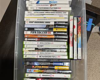 Wii, XBOX 360 and PS 4 Games. We Have a Wii Console, an XBOX 360 Console and a PS 4 Console, TOO!
