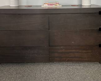 West Elm 6 Drawer Chest of Drawers. Measures 5' W x 21" D x 28" H. Photo An EXCELLENT Piece to Customize. Ask Us About Custom Painting! 1 of 4.