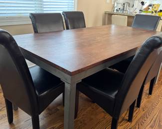 Room & Board Parsons Dining Table. Measures 36" W x 76" L. Photo 1 of 4.
