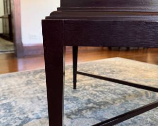 Barbara Barry for Baker Furniture Mahogany Tray Top Coffee Table. Measures 40" x 28" x 20" H. Photo 3 of 4.