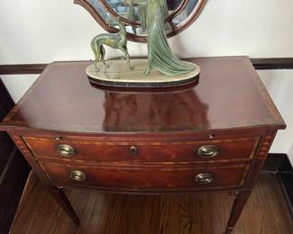 Baker Furniture Historic Charleston Collection Two Drawer Sideboard. Measures 36" W x 18" D x 32" H. Photo 2 of 7.