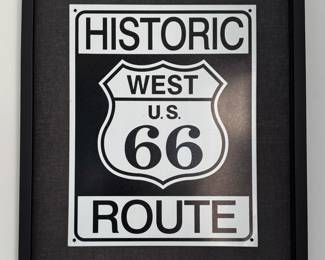 Historic Route 66 Sign.