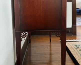 Baker Furniture Historic Charleston Collection Two Drawer Sideboard. Measures 36" W x 18" D x 32" H. Photo 4 of 7.