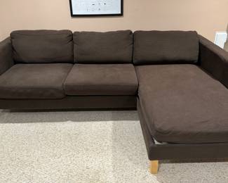 Ikea Left Facing Chaise Sofa. Measures 8' W.
