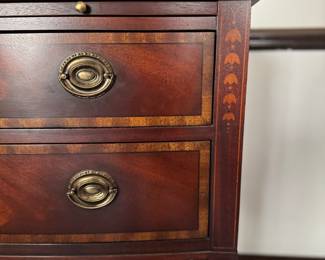 Baker Furniture Historic Charleston Collection Two Drawer Sideboard. Measures 36" W x 18" D x 32" H. Photo 3 of 7.