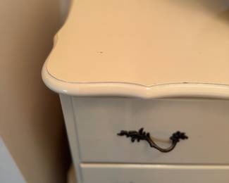 Lacquered Vintage Chest of Drawers. Measures 32" W x 15" D x 47" H. Photo 2 of 3.