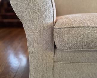 Newly Reupholstered Loveseat In Performance Fabric. Measures 64" W x 40" D. Photo 2 of 3.