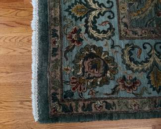 Blue & Green Style Persian Rug. Measures 9' x 12'. Photo 1 of 2.