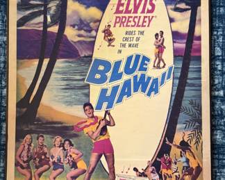 Elvis Presley Blue Hawaii Plaque.