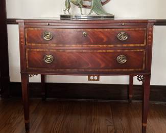 Baker Furniture Historic Charleston Collection Two Drawer Sideboard. Measures 36" W x 18" D x 32" H. Photo 1 of 7.