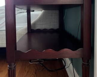 Pair of Side Tables / Nightstands With Shelf. Photo 2 of 2.