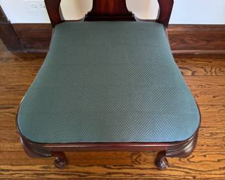 Baker Furniture Historic Charleston Collection Mahogany Queen Anne Style Dining Chairs. Set of 12 includes 2 Arm and 10 Side Chairs. Each Measures 22" W x 22" D x 39.75" H with 18.5" Seat Height. Photo 2 of 4.