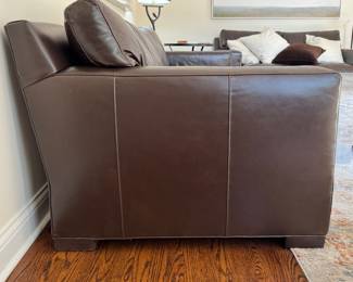 Just Purchased Crate & Barrel Axis Leather 3-Seat Sofa. Measures 88" W x 43" D x 32" H. Photo 3 of 3.