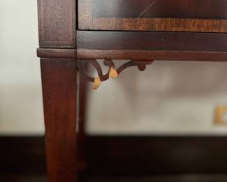 Baker Furniture Historic Charleston Collection Two Drawer Sideboard. Measures 36" W x 18" D x 32" H. Photo 6 of 7.