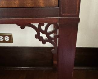 Baker Furniture Historic Charleston Collection Two Drawer Sideboard. Measures 36" W x 18" D x 32" H. Photo 5 of 7.