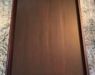 Barbara Barry for Baker Furniture Mahogany Tray Top Coffee Table. Measures 40" x 28" x 20" H. Photo 4 of 4.