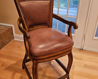 "Portsmouth" leather counter stool from Domain (high-end East Coast retailer no longer in business)