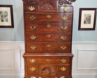 Thomasville solid mahogany highboy